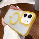 For iPhone 12 Dual-Side Frosted MagSafe Clear Phone Case(Yellow)