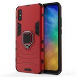 For Xiaomi Redmi 9A PC + TPU Anti-fall Protective Case with Magnetic Ring Holder(Red)