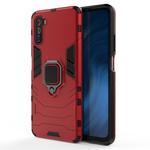 For Huawei Maimang 9 PC + TPU Anti-fall Protective Case with Magnetic Ring Holder(Red)