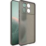 For Xiaomi Redmi K70E 5G imak 0.7mm Ultra Thin Ripple Texture Phone Case(Transparent Black)