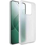 For Xiaomi 14 5G imak 0.7mm Ultra Thin Ripple Texture Phone Case(Transparent White)