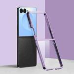 For Samsung Galaxy Z Flip7 6D Electroplating PC Shockproof Phone Case(Purple)