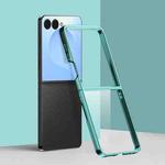 For Samsung Galaxy Z Flip7 6D Electroplating PC Shockproof Phone Case(Green)