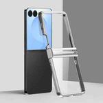 For Samsung Galaxy Z Flip7 5G Three Parts 6D Electroplating PC Shockproof Phone Case(Silver)