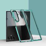 For Samsung Galaxy Z Fold7 5G Three Parts 6D Electroplating PC Shockproof Phone Case(Green)
