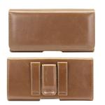 5.5-6.7 inch Universal Multifunctional Horizontal Magnetic Flip Cover PU Phone Waist Bag(Brown)