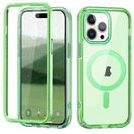 For iPhone 14 Pro Colorful MagSafe Magnetic PC + TPU Phone Case(Green)