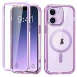 For iPhone 11 Colorful MagSafe Magnetic PC + TPU Phone Case(Light Purple)