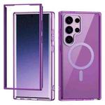 For Samsung Galaxy S24 Ultra 5G Colorful MagSafe Magnetic PC + TPU Phone Case(Dark Purple)