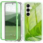 For Samsung Galaxy S24+ 5G IMD Gradient Feather PC + TPU Phone Case(Green)
