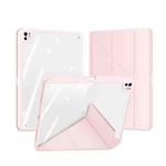 For iPad Pro 11 2024 DUX DUCIS Magi Series Smart Leather Tablet Case(Pink)