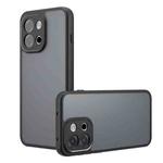 For OnePlus 13T Armor Precise Hole PC Hybrid TPU Phone Case(Frosted Black)