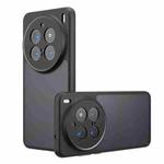 For vivo X200 Pro Armor Precise Hole PC Hybrid TPU Phone Case(Frosted Black)