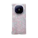 For Huawei Mate X6 Pearlescent Shell Texture Phone Case(Pink Green)