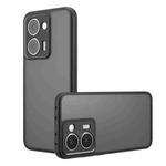 For Realme P3 Ultra Armor Precise Hole PC Hybrid TPU Phone Case(Frosted Black)