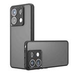 For Xiaomi Redmi Note 13 Pro Armor Precise Hole PC Hybrid TPU Phone Case(Frosted Black)