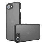 For iPhone SE 2024 Armor Precise Hole PC Hybrid TPU Phone Case(Frosted Black)
