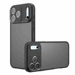 For iPhone 17 Pro Armor Precise Hole PC Hybrid TPU Phone Case(Frosted Black)