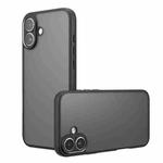 For iPhone 17 Armor Precise Hole PC Hybrid TPU Phone Case(Frosted Black)