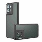 For Motorola Edge 50 Armor Precise Hole PC Hybrid TPU Phone Case(Frosted Black)