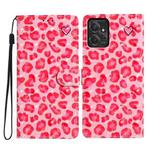 For Motorola Moto G Power 5G 3D Pattern Leather Phone Case(Pink Leopard Print)