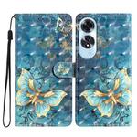 For OPPO A60 3D Pattern Leather Phone Case(3D Butterfly)