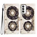 For OPPO Reno12 Global 3D Pattern Leather Phone Case(Tape)
