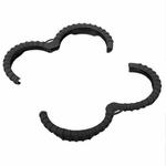 For DJI Avata 2 Sunnylife Drone Anti-Collision Protective Cover Propeller Ring Stripes(Black)