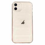 For iPhone 12 Eiderdown Airbag Glossy TPU Phone Case(Transparent)