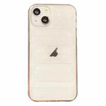 For iPhone 15 Eiderdown Airbag Glossy TPU Phone Case(Transparent)