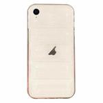 For iPhone XR Eiderdown Airbag Glossy TPU Phone Case(Transparent)