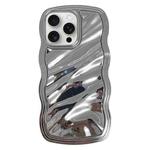 For iPhone 12 Pro Max Wave Plated PC Hybrid TPU Phone Case(Silver)