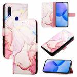 For Xiaomi Redmi 7 PT003 Marble Pattern Flip Leather Phone Case(Rose Gold)
