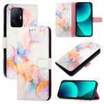 For Xiaomi Mi 10T / 10T Pro 5G / Redmi K30S PT003 Marble Pattern Flip Leather Phone Case(Galaxy Marble White)