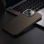 For iPhone 14 SULADA 600D Kevlar Texture PC Shockproof Phone Case(Brown)