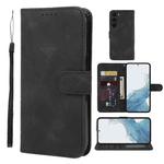 For Samsung Galaxy S23 5G Skin Feel Geometric Lines Leather Phone Case(Black)