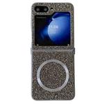 For Samsung Galaxy Z Flip4 Glitter MagSafe PC Phone Case(Silver)
