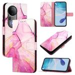 For vivo S20 Pro PT003 Marble Pattern Flip Leather Phone Case(Pink Purple Gold)
