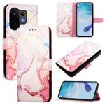 For vivo S30 PT003 Marble Pattern Flip Leather Phone Case(Rose Gold)