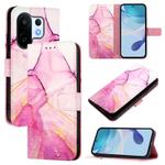 For vivo S30 Pro mini PT003 Marble Pattern Flip Leather Phone Case(Pink Purple Gold)