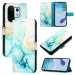 For vivo S30 Pro mini PT003 Marble Pattern Flip Leather Phone Case(Green)