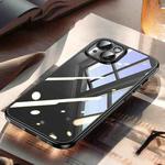 For iPhone 14 SULADA Electroplating Frosted PC + TPU Shockproof Phone Case(Black)