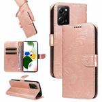 For Xiaomi Redmi Note 12 Pro Speed Swallowtail Butterfly Embossed Leather Phone Case(Rose Gold)