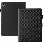 For iPad 10th Gen 10.9 2022 Rhombus Lattice Leather Smart Tablet Case(Black)