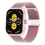 LEMFO LT10 2.01 inch TFT Screen Smart Watch Supports Bluetooth Call / Health Monitoring, Steel Strap(Pink)