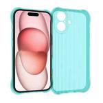 For iPhone 16 Plus Water Ripple Fine Hole TPU Phone Case(Light Blue)