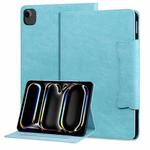 For iPad Air 11 2024 / Air 5 / Air 4 Cat Buckle Leather Smart Tablet Case(Sky Blue)