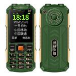 K1+ 4G Elder Rugged Phone, 2.6 inch, 1500mAh Battery, LED Flashlight, Network: 4G, Dual SIM, SOS, Plug:EU Plug(Green)