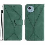 For Sharp Aquos Wish 4 Stitching Embossed Leather Phone Case(Green)