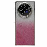 For vivo X Fold3 Electroplating Frame + Glitter Paper Full Coverage Phone Case(Pink)